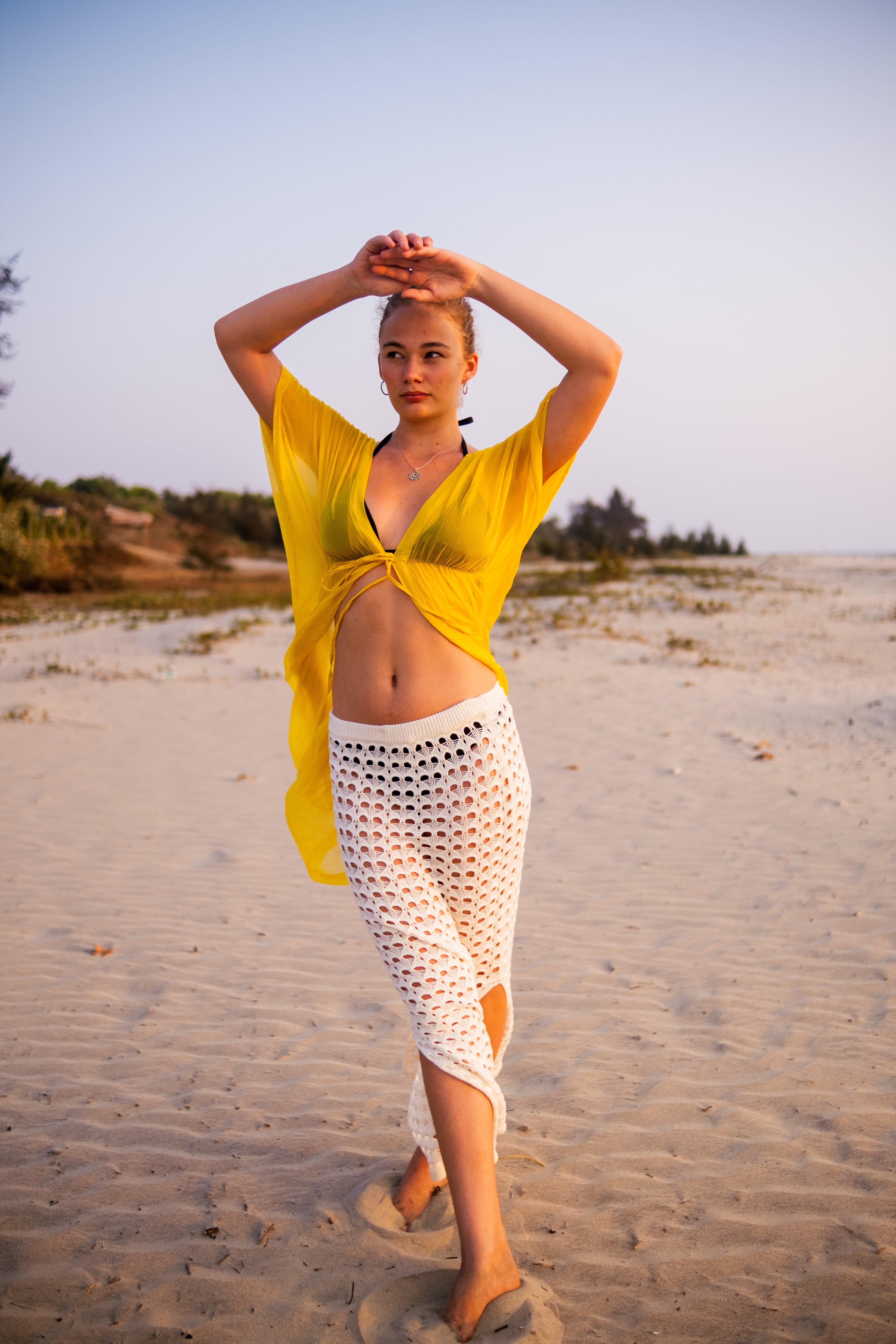 Crochet See Through Skirt